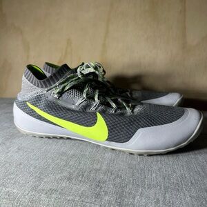 Size 14 - Nike Free Hyperfeel Run Gray And Neon Green Running Shoes